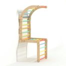 BusyKids - Fa bordásfal húzódzkodóval szivárvány - JátékManufaktúra