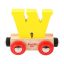Bigjigs Rail - Vagon fa vonatpályához - W betű - JátékManufaktúra