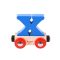 Bigjigs Rail - Vagon fa vonatpályához - X betű - JátékManufaktúra