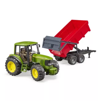 Bruder - John Deere traktor billenős platós pótkocsival - JátékManufaktúra