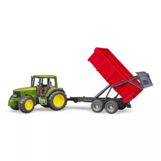 Bruder - John Deere traktor billenős platós pótkocsival - JátékManufaktúra