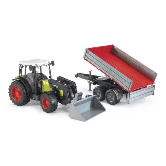 Bruder - CLAAS Nectis 267F traktor rakodóval és pótkocsival - JátékManufaktúra