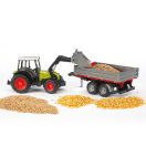 Bruder - CLAAS Nectis 267F traktor rakodóval és pótkocsival - JátékManufaktúra
