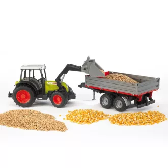 Bruder - CLAAS Nectis 267F traktor rakodóval és pótkocsival - JátékManufaktúra