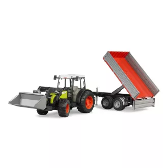 Bruder - CLAAS Nectis 267F traktor rakodóval és pótkocsival - JátékManufaktúra