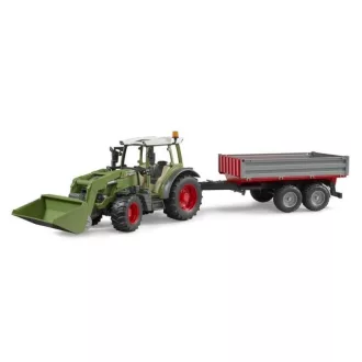 Bruder - Fendt Vario 211 traktor homlokrakodóval és billenős pótkocsival - JátékManufaktúra
