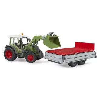 Bruder - Fendt Vario 211 traktor homlokrakodóval és billenős pótkocsival - JátékManufaktúra