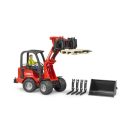 Bruder - Piros homlokrakodó Schäffer 2034 figurával és kiegészítőkkel - JátékManufaktúra