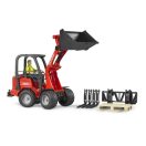 Bruder - Piros homlokrakodó Schäffer 2034 figurával és kiegészítőkkel - JátékManufaktúra