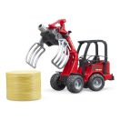 Bruder Čelný nakladač Schäffer s kliešťami na manipuláciu s balíkmi – poškodený obal