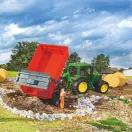 Bruder - Platós pótkocsi automatikus hátsó fallal - JátékManufaktúra