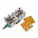 Bruder - Állatszállító pótkocsi tehénfigurával - JátékManufaktúra