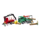 Bruder - Rönkszállító darus utánfutó - JátékManufaktúra