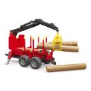 Bruder - Rönkszállító darus utánfutó - JátékManufaktúra