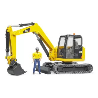 Bruder - CAT mini kotrógép figurával - JátékManufaktúra