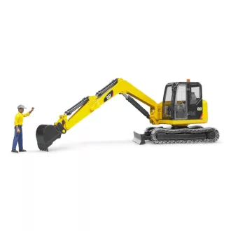 Bruder - CAT mini kotrógép figurával - JátékManufaktúra