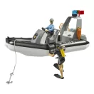 Bruder - RAM rendőrautó csónakkal és 2 figurával - JátékManufaktúra