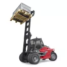 Bruder - Linde HT160D targonca raklappal és 3 ládával - JátékManufaktúra