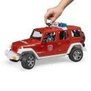 Bruder - Piros tűzoltó Jeep Wrangler figurával és kiegészítőkkel - JátékManufaktúra