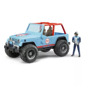 Bruder - Kék Jeep vezetőfigurával - JátékManufaktúra
