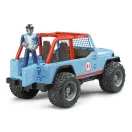 Bruder - Kék Jeep vezetőfigurával - JátékManufaktúra