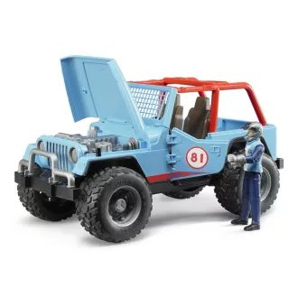 Bruder - Kék Jeep vezetőfigurával - JátékManufaktúra