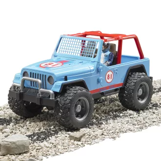 Bruder - Kék Jeep vezetőfigurával - JátékManufaktúra