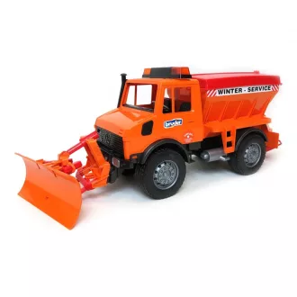 Bruder - Mercedes-Benz Unimog sószóró hóekével - JátékManufaktúra