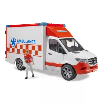 Bruder - Mercedes-Benz Sprinter mentőautó mentőfigurával - JátékManufaktúra