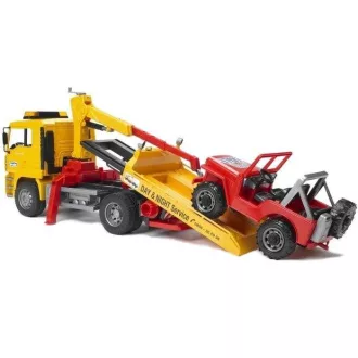Bruder - MAN vontató teherautó Jeep modellel - JátékManufaktúra
