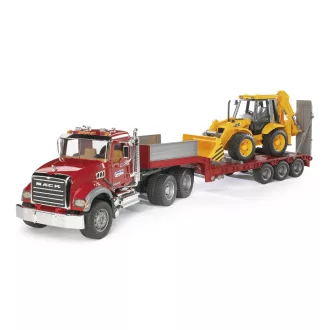 Bruder - Mack Granit teherautó pótkocsival és JCB traktorral - JátékManufaktúra