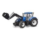 Bruder - New Holland T7.315 traktor homlokrakodóval - JátékManufaktúra