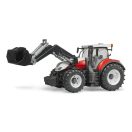 Bruder - Steyr 6300 Terrus CVT traktor homlokrakodóval - JátékManufaktúra
