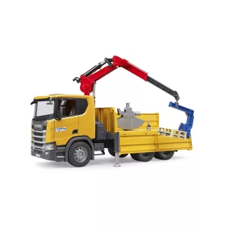 Bruder - Scania teherautó darukarral - JátékManufaktúra