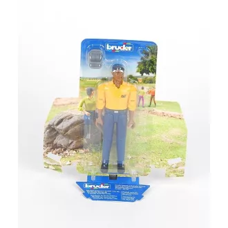 Bruder BWORLD - CAT munkás figura - JátékManufaktúra