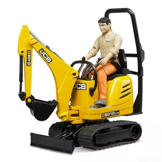 Bruder BWORLD - JCB mini kotrógép figurával - JátékManufaktúra