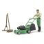 Bruder BWORLD - Kertész fűnyíróval és kiegészítőkkel - JátékManufaktúra
