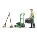 Bruder BWORLD - Kertész fűnyíróval és kiegészítőkkel - JátékManufaktúra