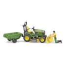 Bruder - John Deere X949 kerti traktor kertészfigurával - JátékManufaktúra