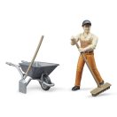 Bruder BWORLD - Kommunális játékszett figurával - JátékManufaktúra