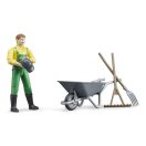 Bruder - BWORLD gazdafigura kiegészítőkkel - JátékManufaktúra