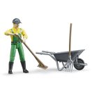 Bruder - BWORLD gazdafigura kiegészítőkkel - JátékManufaktúra