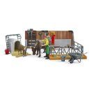 Bruder - Marhaistálló figurákkal és kiegészítőkkel - JátékManufaktúra