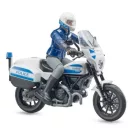 Bruder BWORLD - Ducati Scrambler rendőrmotor motorossal - JátékManufaktúra