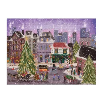 Galison - Karácsonyi főtér puzzle - 1000 darabos - JátékManufaktúra