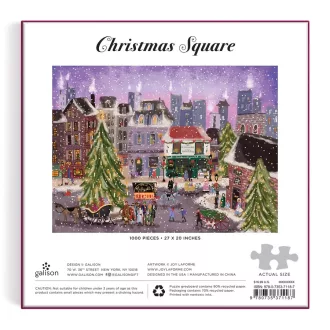 Galison - Karácsonyi főtér puzzle - 1000 darabos - JátékManufaktúra