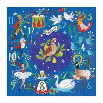 Galison - A karácsony 12 napja puzzle - 500 darabos - JátékManufaktúra