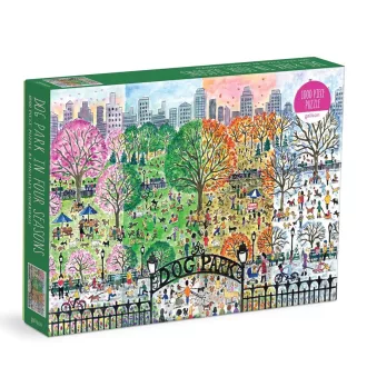 Galison - Kutyapark négy évszakban - 1000 darabos puzzle - JátékManufaktúra