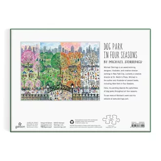 Galison - Kutyapark négy évszakban - 1000 darabos puzzle - JátékManufaktúra