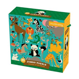 Mudpuppy - Jumbo puzzle Állatok a nagyvilágból, 25 db - JátékManufaktúra